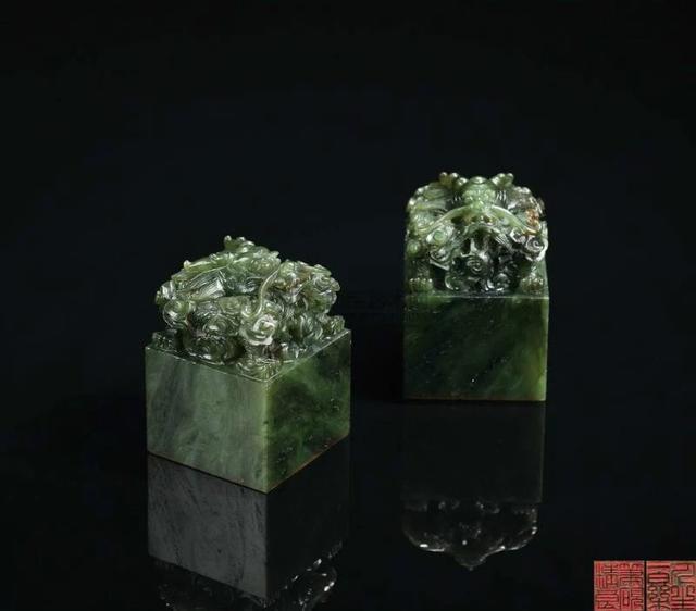 50件清代碧玉件，美翻了！