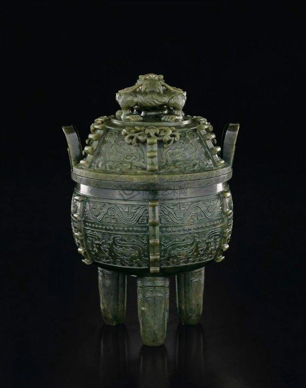 50件清代碧玉件，美翻了！