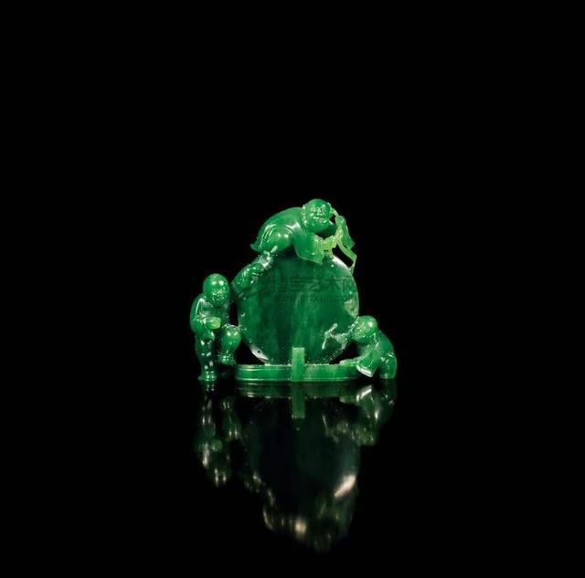 50件清代碧玉件，美翻了！