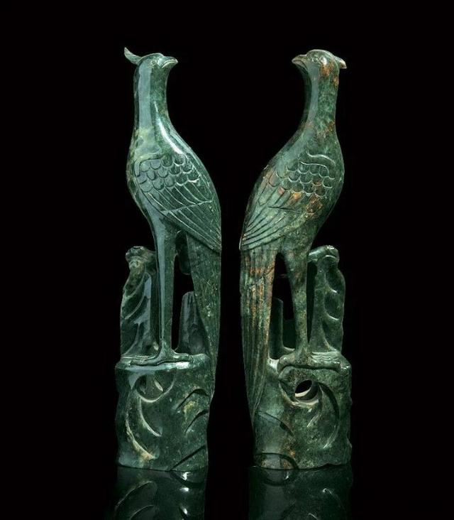 50件清代碧玉件，美翻了！