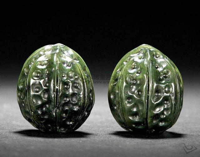 50件清代碧玉件，美翻了！