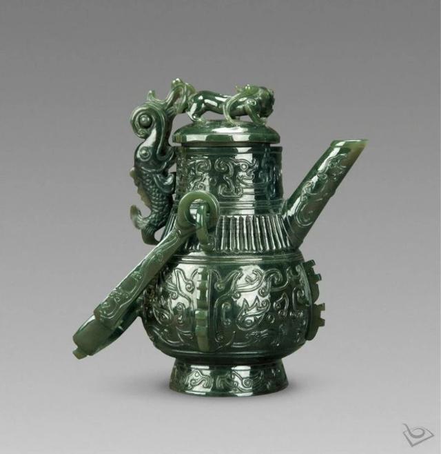 50件清代碧玉件，美翻了！