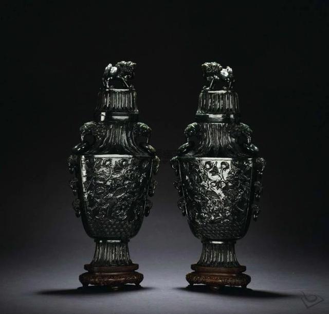 50件清代碧玉件，美翻了！