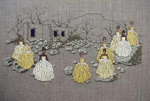 十字繡有什麼，他能用針線講故事