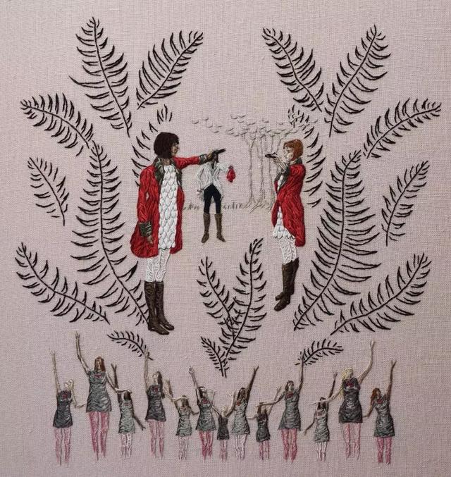 十字繡有什麼，他能用針線講故事