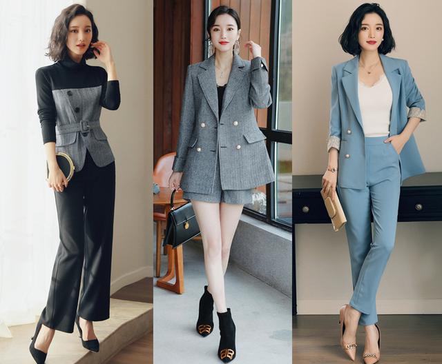 職業裝不是要規規矩矩才好看,優雅的套裝讓女人出彩,顯時尚