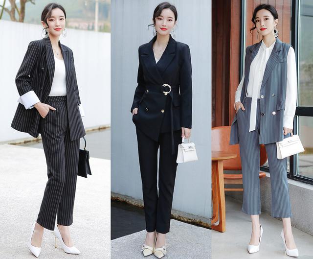 職業裝不是要規規矩矩才好看,優雅的套裝讓女人出彩,顯時尚