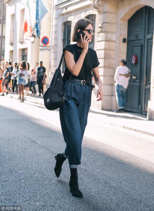 闊腿褲配襪靴,粗短腿的救星