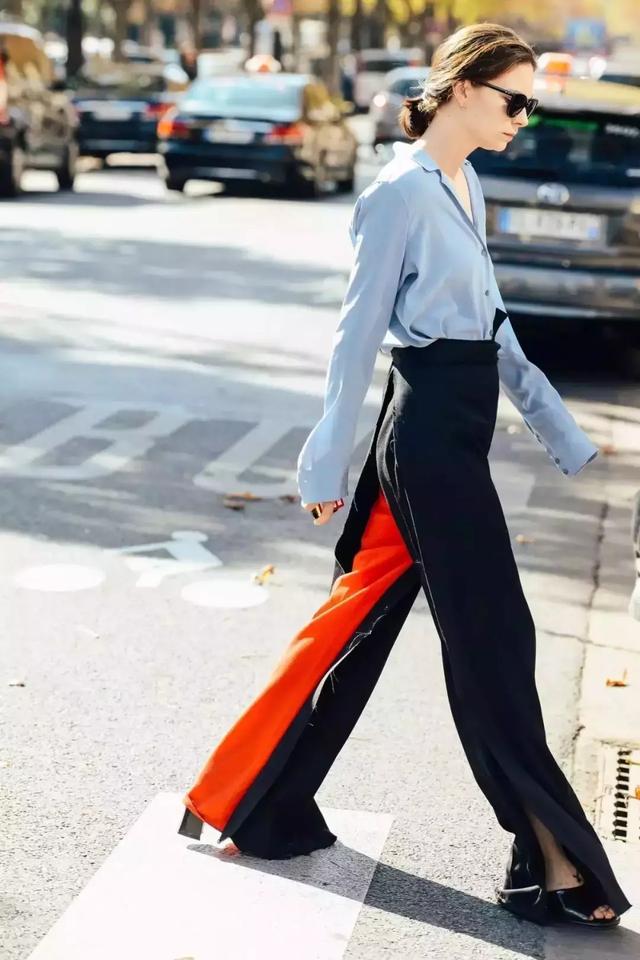 襯衫+闊腿褲，春季顯高又舒適的超美組合！