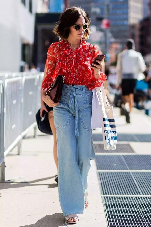 襯衫+闊腿褲，春季顯高又舒適的超美組合！