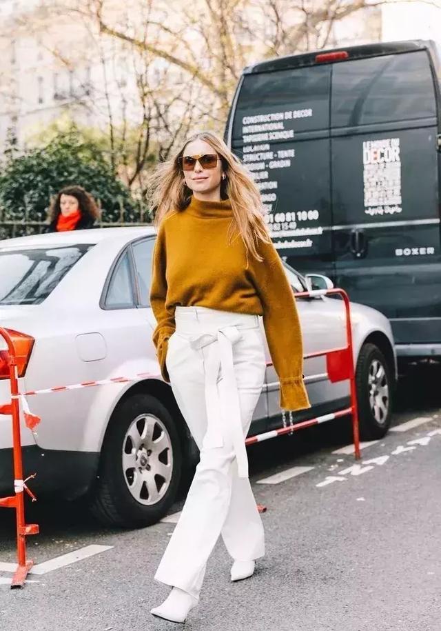 襯衫+闊腿褲，春季顯高又舒適的超美組合！