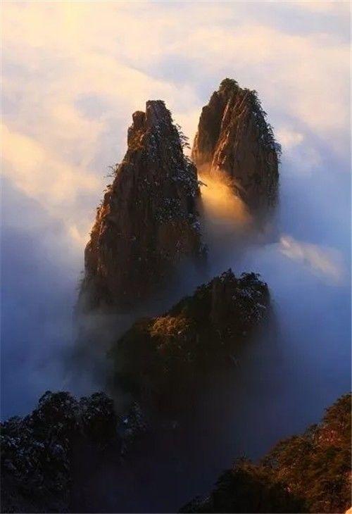 天然的山水畫，實在太美了！