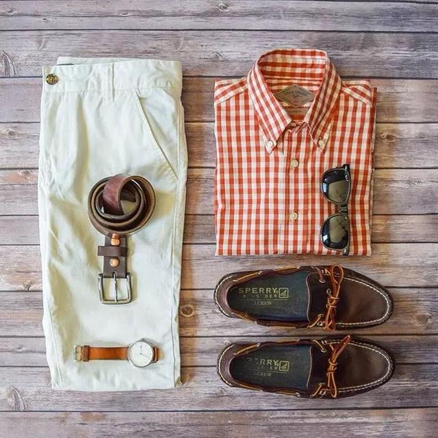 男士，襯衫，一定要選小格紋，時髦極了！