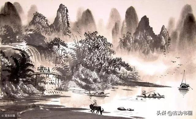好畫如茶，耐品；好畫如酒，醉人