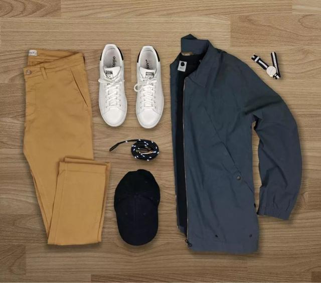 男士休閒褲，卡其色最好看了