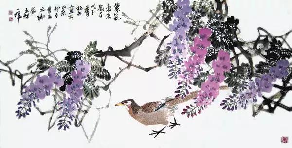 這水墨花鳥畫，太養眼了