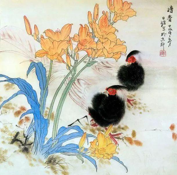 這花鳥畫，太養眼了