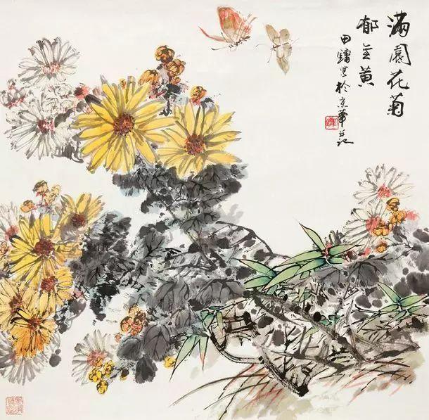 這花鳥畫，太養眼了