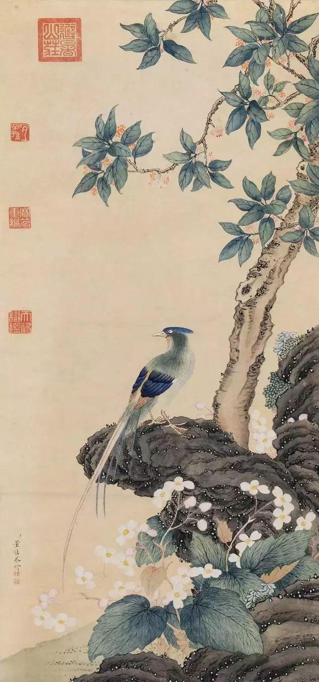 國畫中的桂花，別有一番韻味