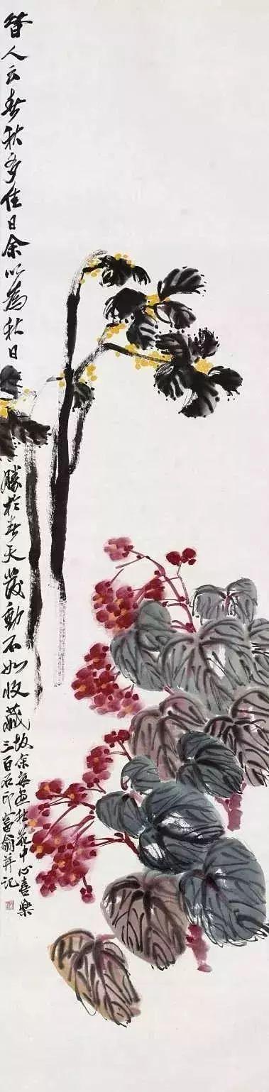 國畫中的桂花，別有一番韻味