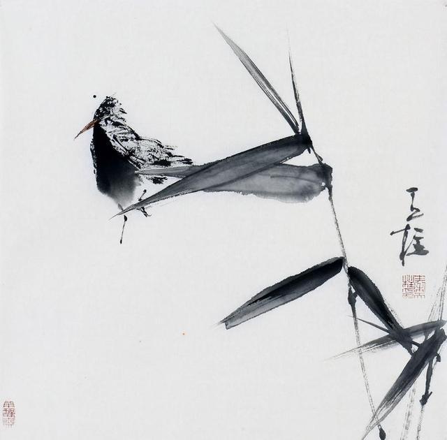 他的寫意花鳥畫——禪心素墨，簡單微妙，疏朗空靈