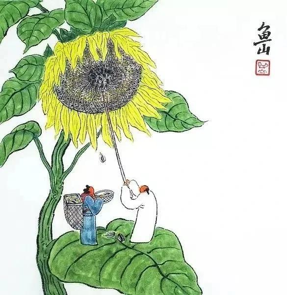 他筆下的瓜果，太萌了