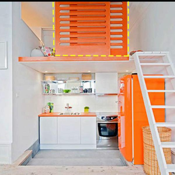 給閣樓床裝個移動護欄，小戶型經師傅這麼一改，成了單獨一間房