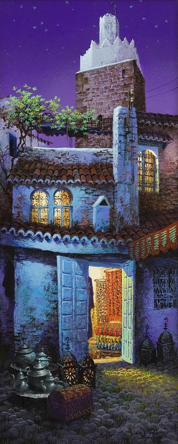 西班牙Luis Romero《夜色迷離》