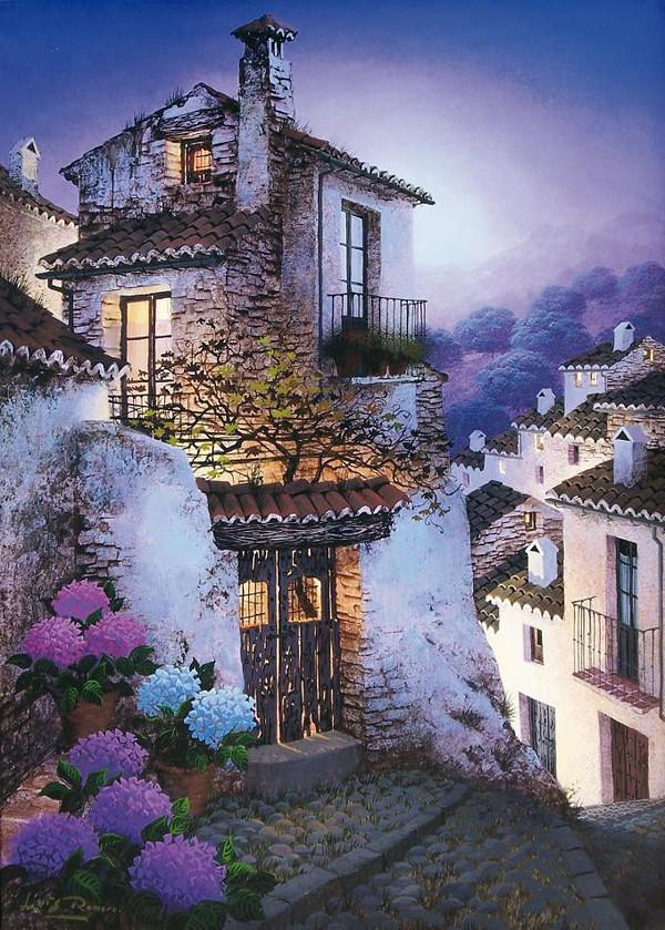 西班牙Luis Romero《夜色迷離》