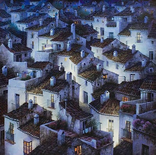 西班牙Luis Romero《夜色迷離》