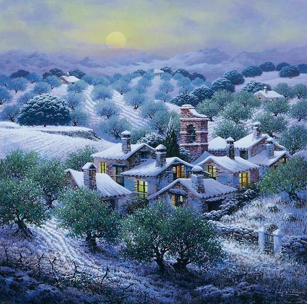 西班牙Luis Romero《夜色迷離》