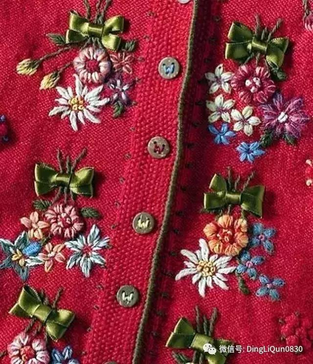 「刺繡作品」毛線繡帽子、手套和衣服等作品欣賞