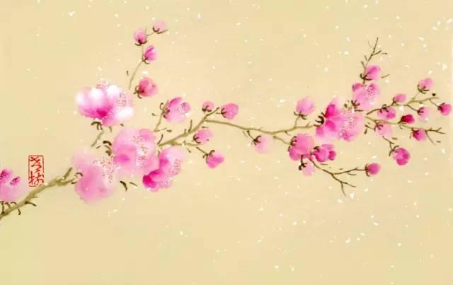 老樹畫畫：人間三月春風來，有花正向心頭開