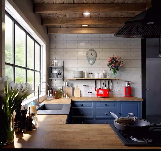 30個藍色系廚房設計，呈現別樣的靈動與清澈