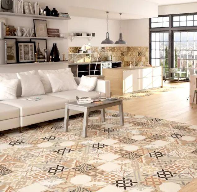 聽說時髦的人家裡瓷磚都這樣鋪，比地毯更美，還好打理！