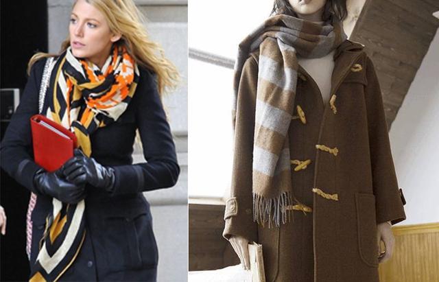保暖舒適的圍巾配飾，讓你普通的穿搭更加時髦，展現優雅氣質