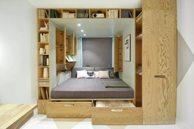 40款榻榻米設計，讓你的臥室1㎡變5㎡